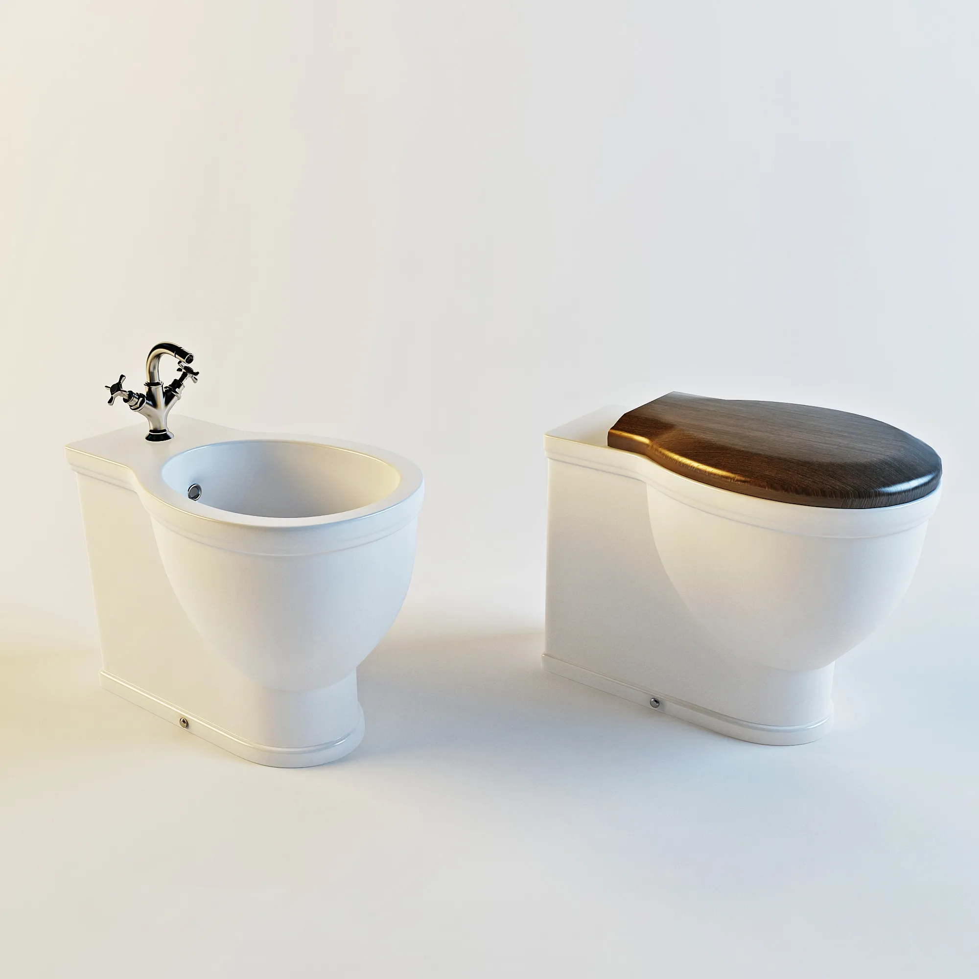 bathroom – Toilet and bidet Villeroy & Boch 789 3D Model