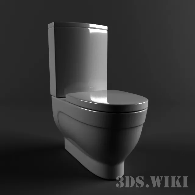 bathroom – Toilet bowl Vitra Form 500 9730В003-1165 3D Model