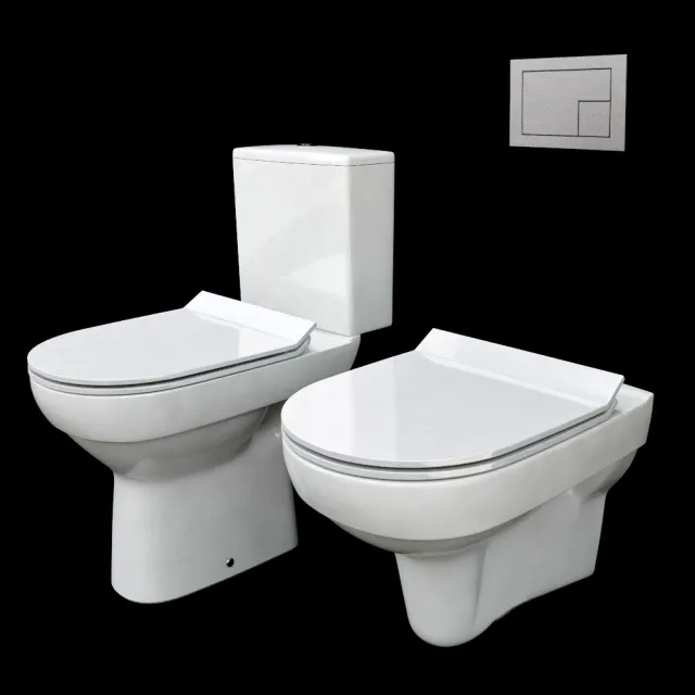 bathroom – Toilet bowls collection CITY cersanit 3D Model