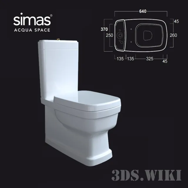 bathroom – Toilet Simas Evolution EVO07 3D Model
