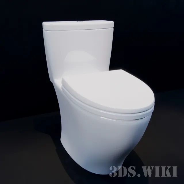 bathroom – Toilet TOTO Aquia 3D Model