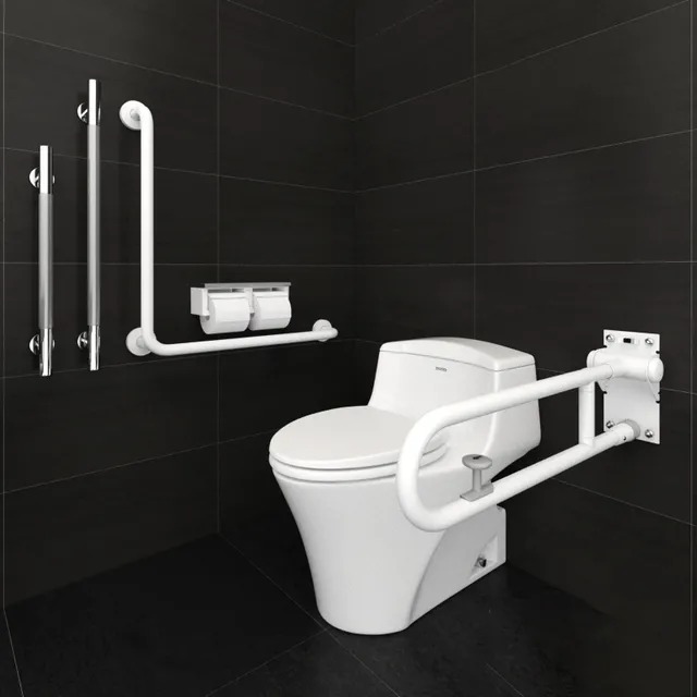 bathroom – Toto toilets CW923SGUR and Accessible equipment 3D Model