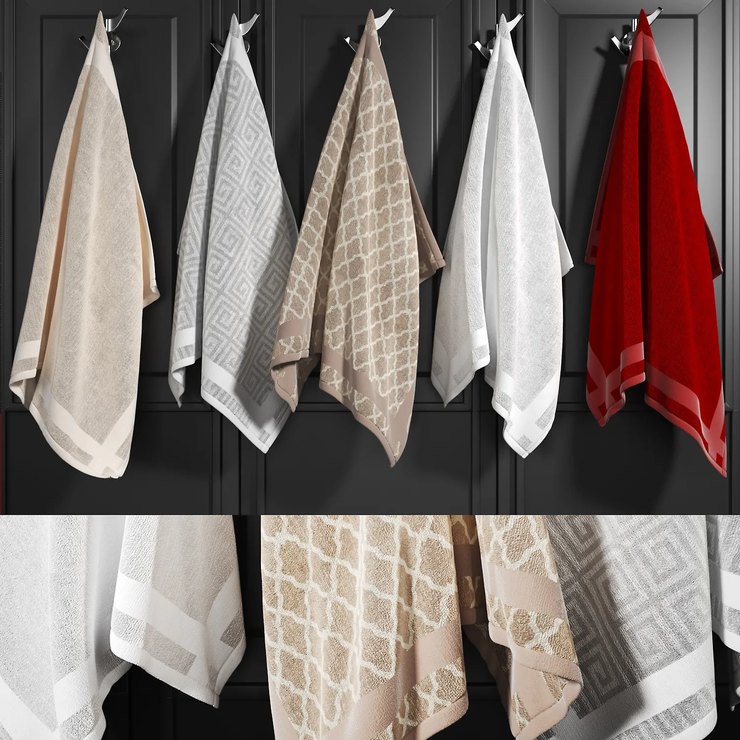 bathroom – Towels for bathroom 89 3D Model