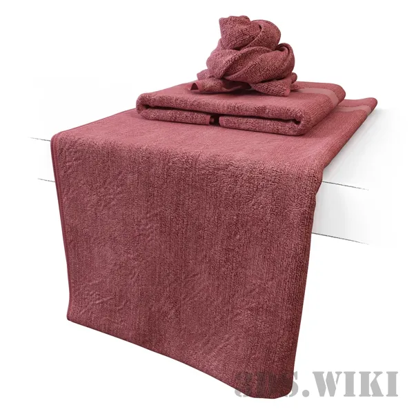 bathroom – Towels with different shapes 3D Model