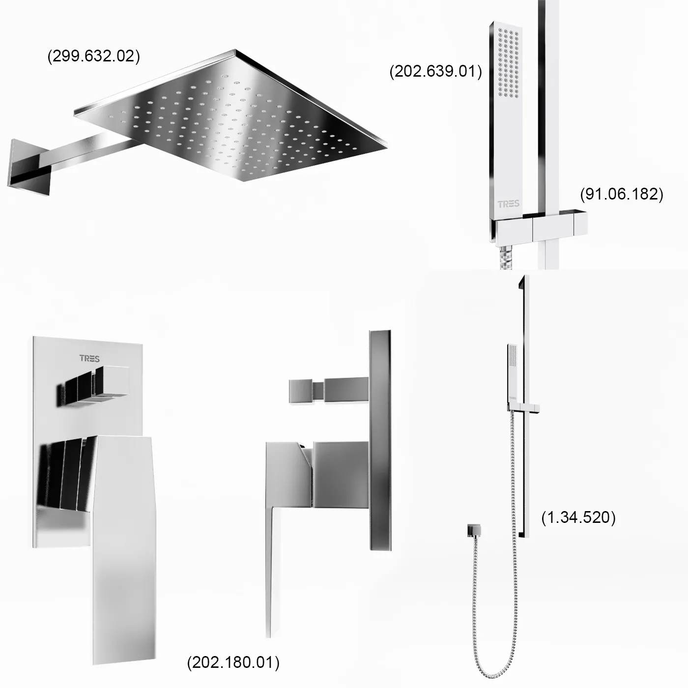 bathroom – Tres slim shower (202.180.07) 3D Model