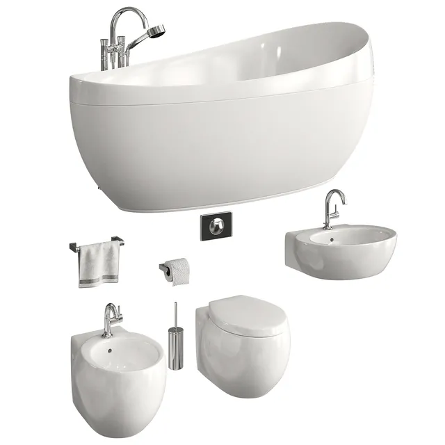 bathroom – Villeroy and Boch Aveo 3D Model bathroom – Villeroy and Boch Aveo 3D Model