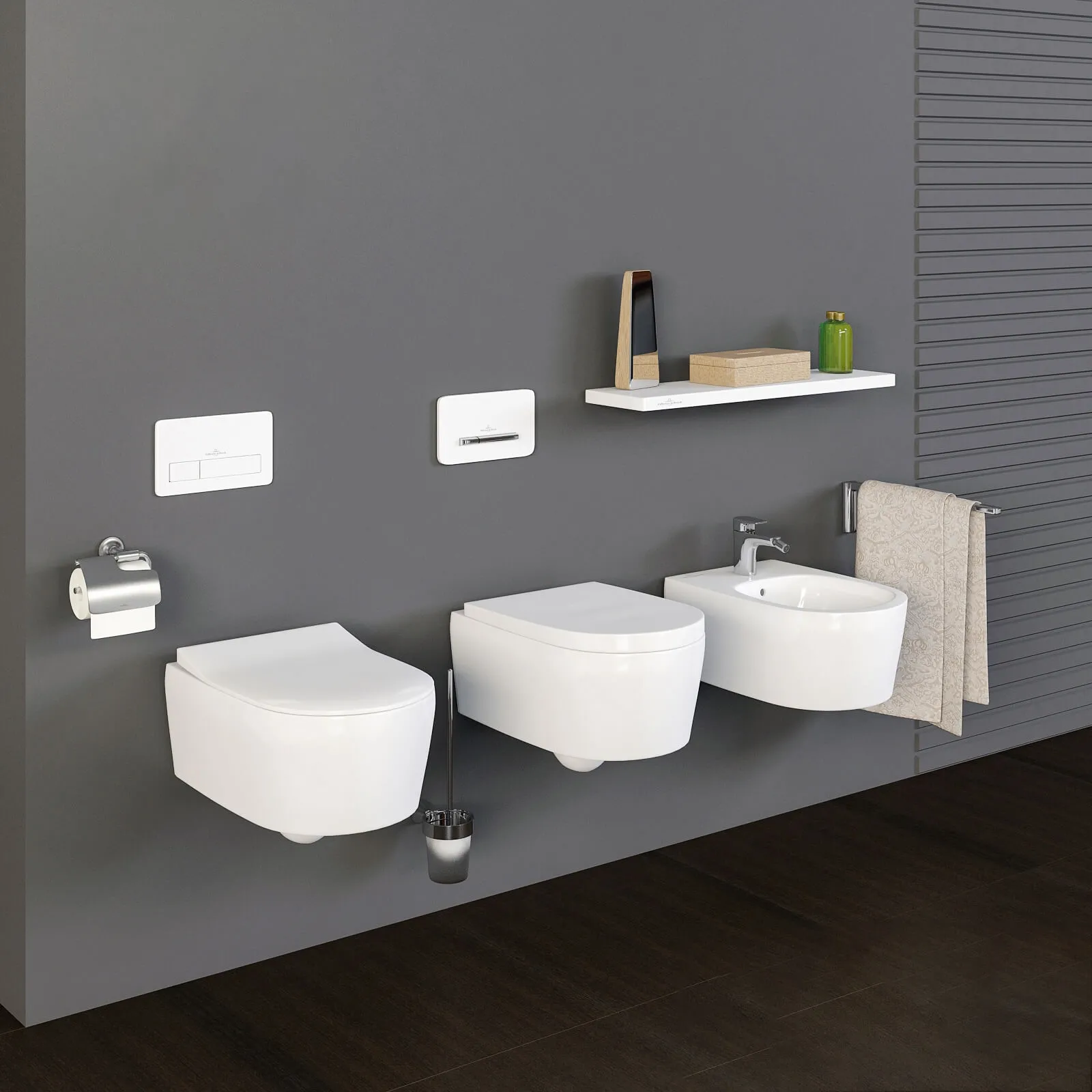 bathroom – Villeroy and  Boch collection Avento toilet bowl bidet 3D Model