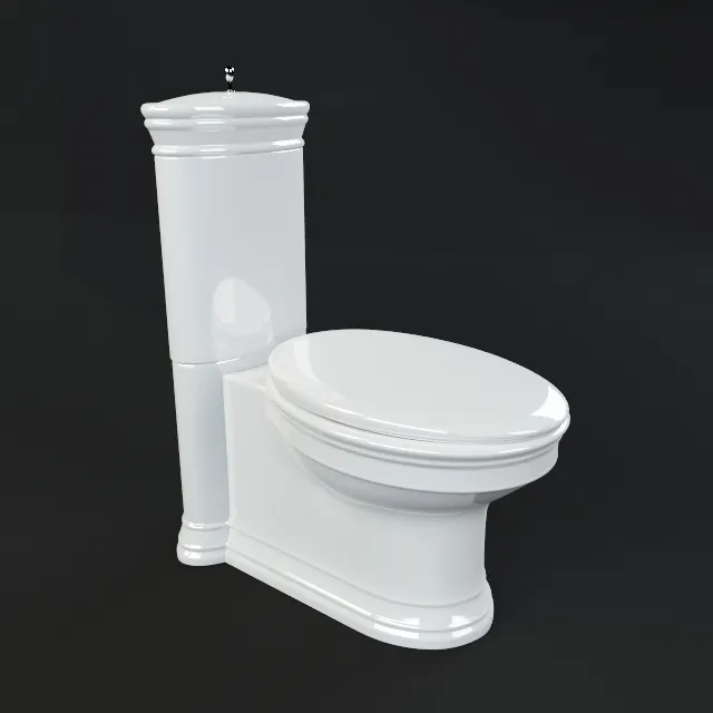 bathroom – Villeroy & Boch toilet 855 3D Model