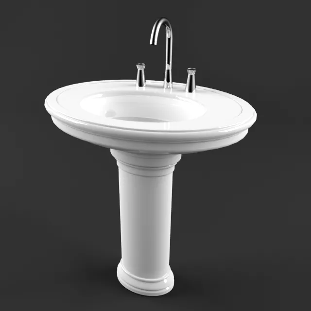 bathroom – Villeroy&Boch washbasin 02 3D Model bathroom – Villeroy&Boch washbasin 02 3D Model
