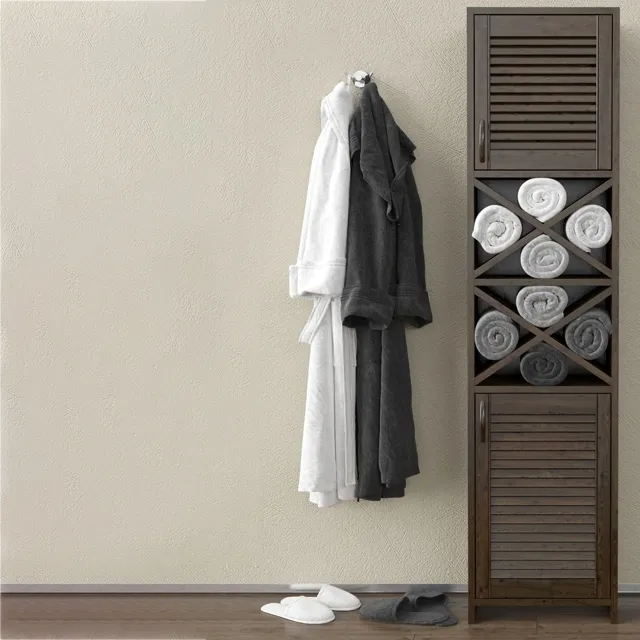 bathroom – Wardrobe with towels and bathrobes 3D Model