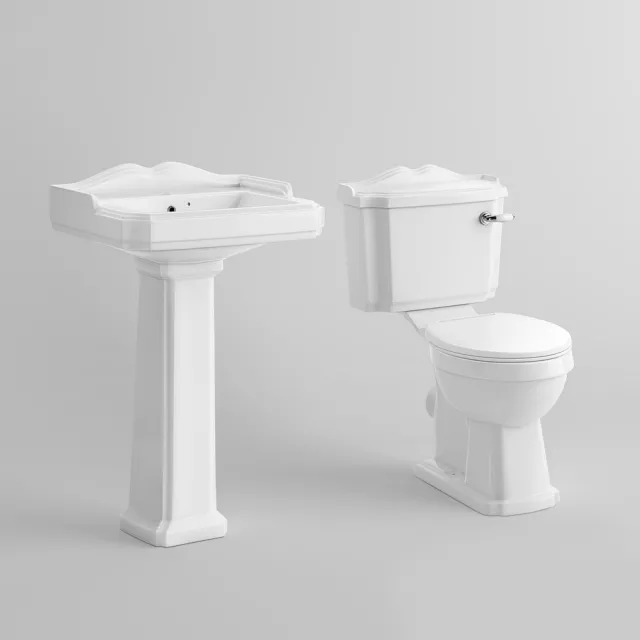 bathroom – Washbasin and toilet 2 3D Model bathroom – Washbasin and toilet 2 3D Model