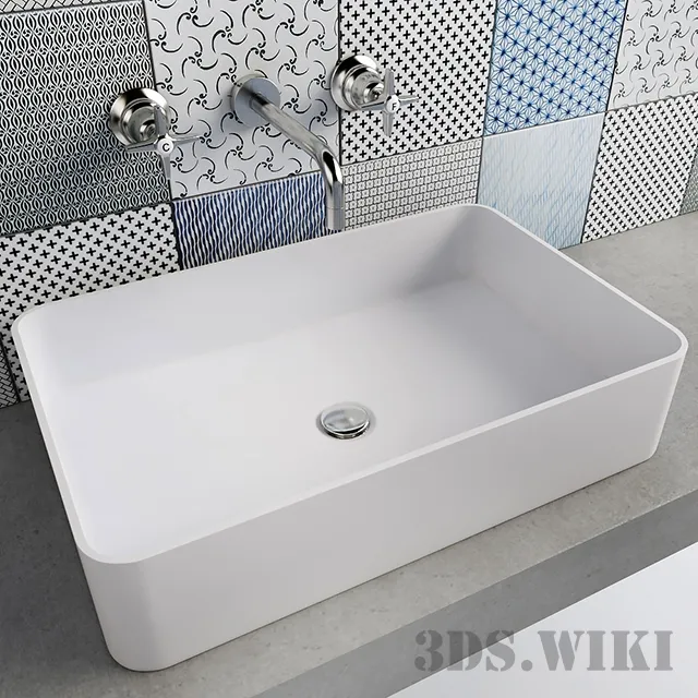 bathroom – Washbasin HI-MACS by LG Hausys Europe 3D Model