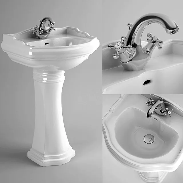 bathroom – Washbasin Kerasan Ciotola 02 3D Model bathroom – Washbasin Kerasan Ciotola 02 3D Model