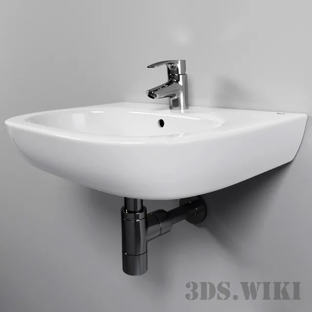 bathroom – Washbasin Roca Meridian 327243000 3D Model