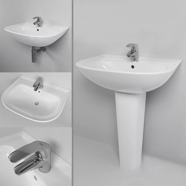 bathroom – Washbasin Roca Ria 09 3D Model bathroom – Washbasin Roca Ria 09 3D Model