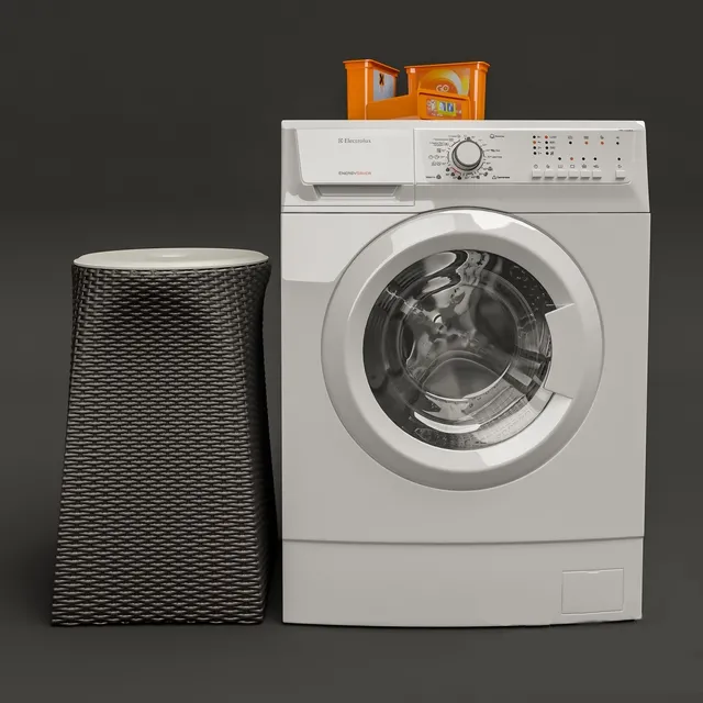 bathroom – Washing machine Electrolux EWS 125210 a 3D Model