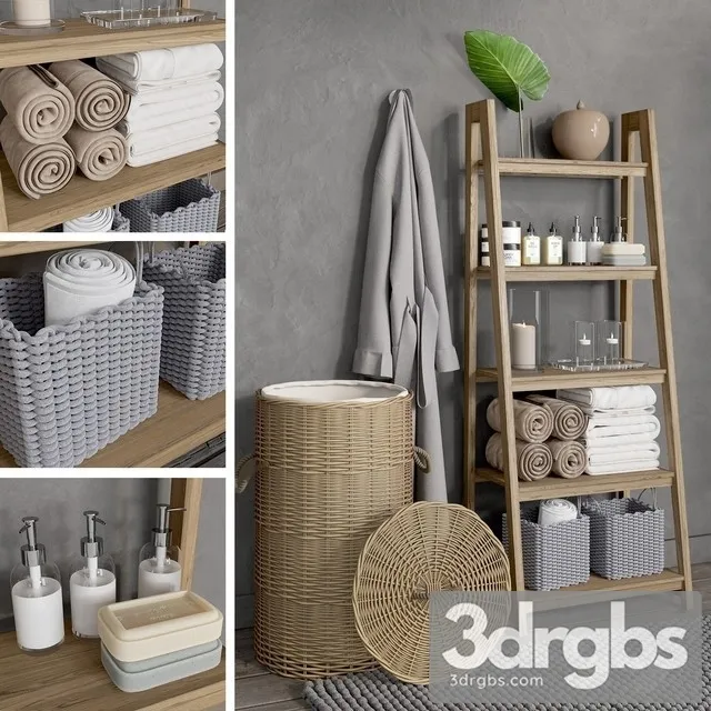 Bathroom Wood 3D Model Download