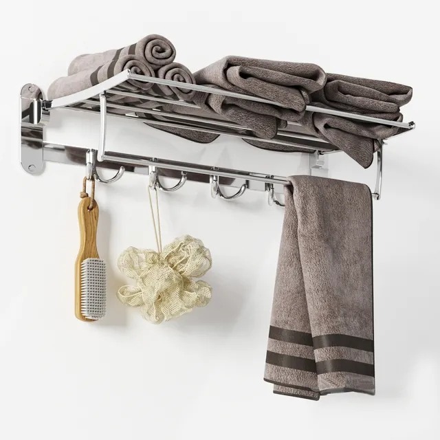 bathroom – Zangra Foldaway Towel Rack 3D Model