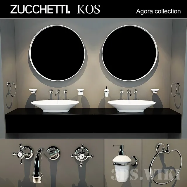 bathroom – Zucchetti Agora Kit 3D Model bathroom – Zucchetti Agora Kit 3D Model