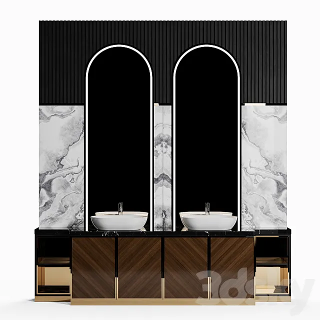 bathroom_furniture_set_1 3D Model bathroom_furniture_set_1 3D Model