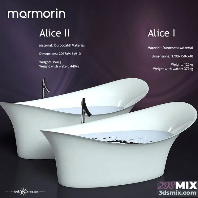 Bathrooms Marmorin ALICE I and ALICE II 3D Model