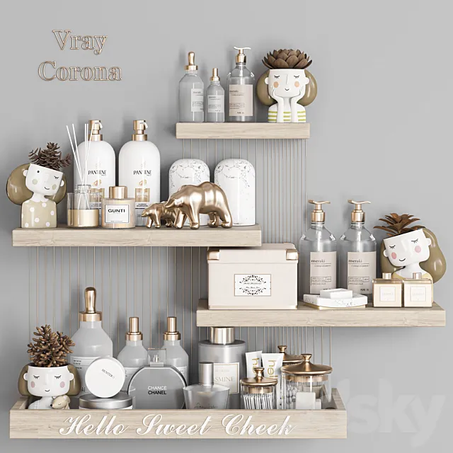 bathroomset_128 3D Model bathroomset_128 3D Model