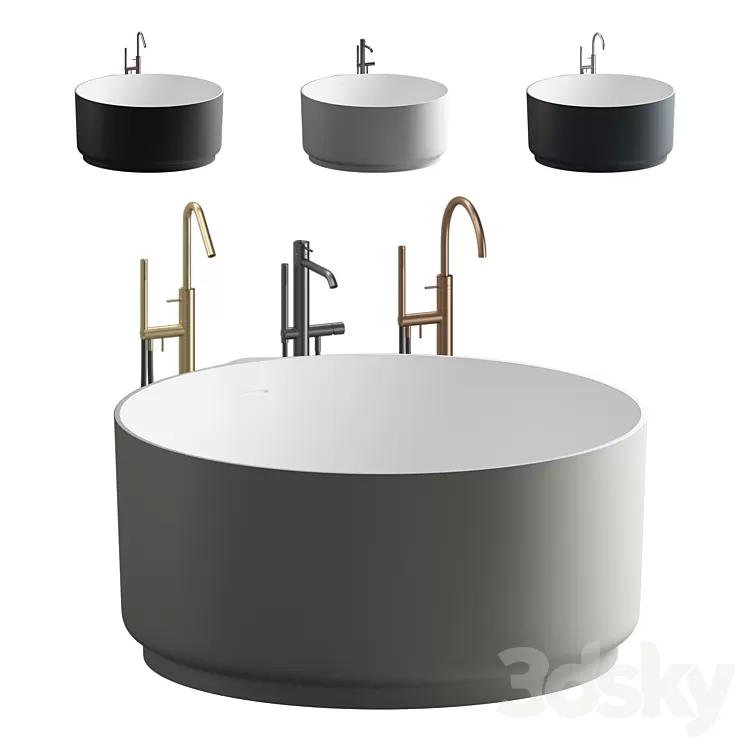 Bathtub In Out by Benedini Associati 3D Model