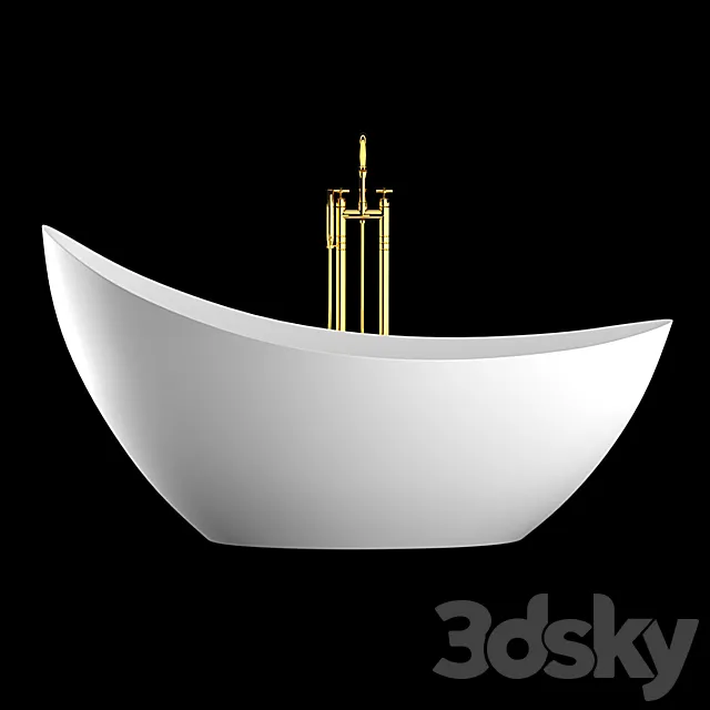 bathtub KKR-B072 3D Model