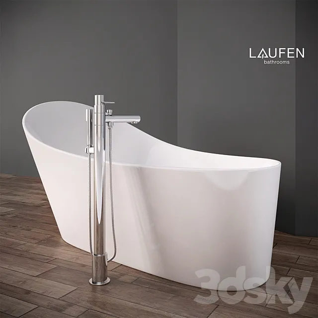 Bathtub mixer Laufen Palomba Collection 3D Model