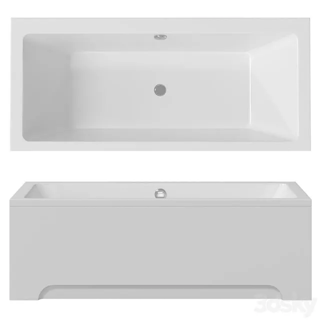 Bathtub Ravak Formy 01 3D Model
