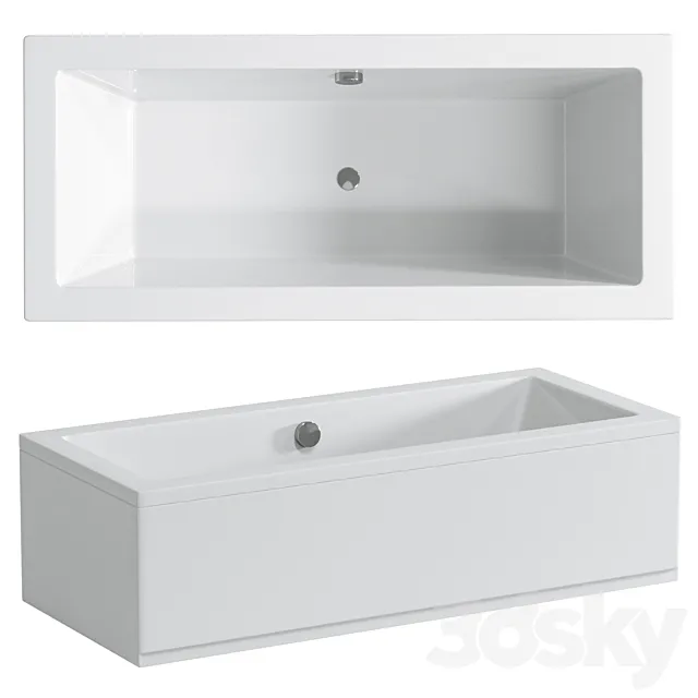 Bathtubs CEZARES PLANE 3D Model Bathtubs CEZARES PLANE 3D Model