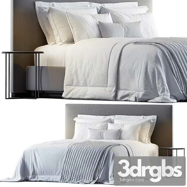 Bauci Ovidio Bed by B&B 3D Model Download Bauci Ovidio Bed by B&B 3D Model Download