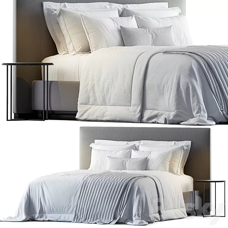 Bauci – Ovidio bed by B&B 3D Model Free Download