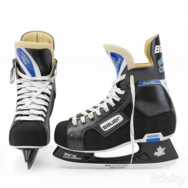 Bauer Supreme Custom 4000 Tuuk Ice Hockey Skates 3D Model