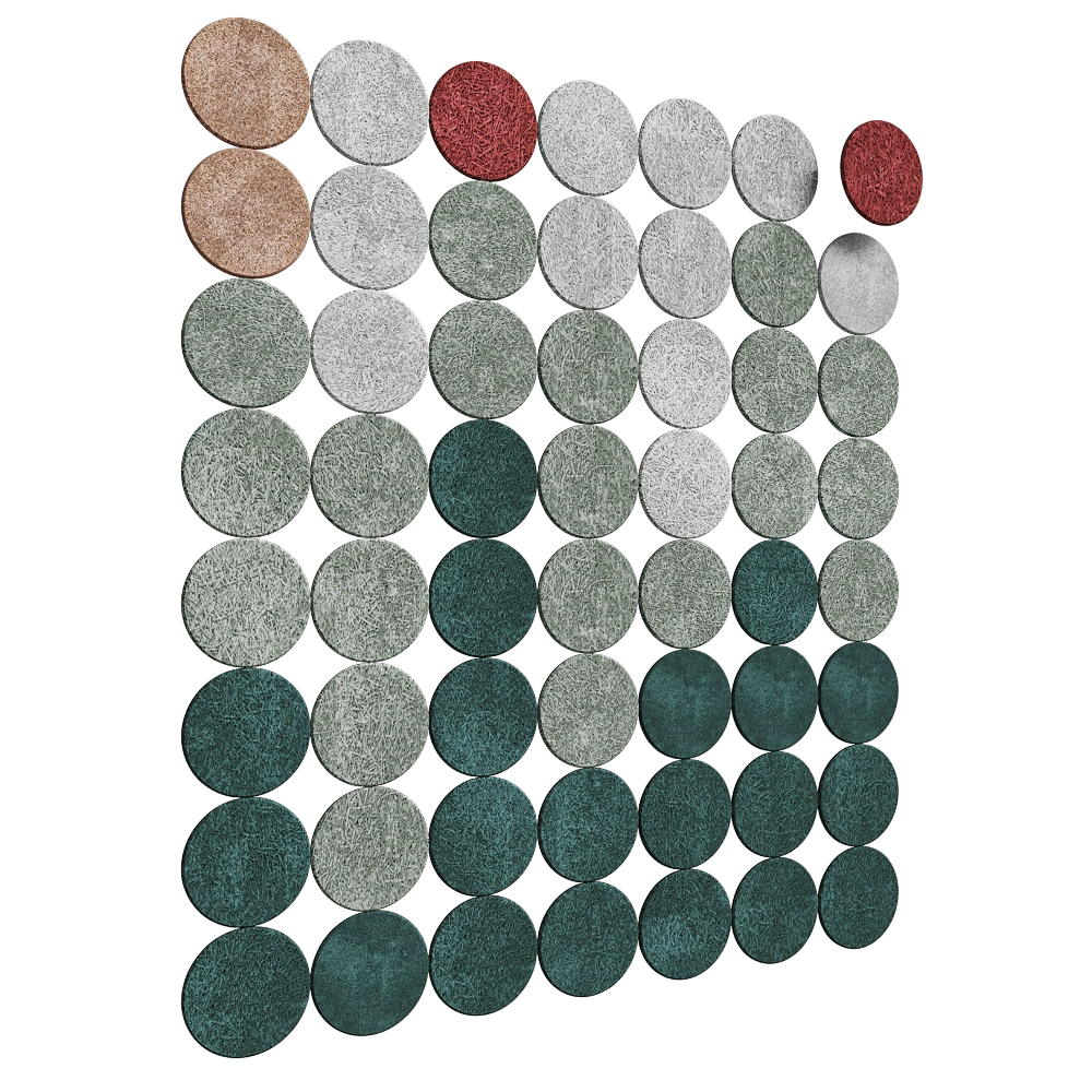 BAUX – Acoustic panel Wood Wool Circle Big 3D Model