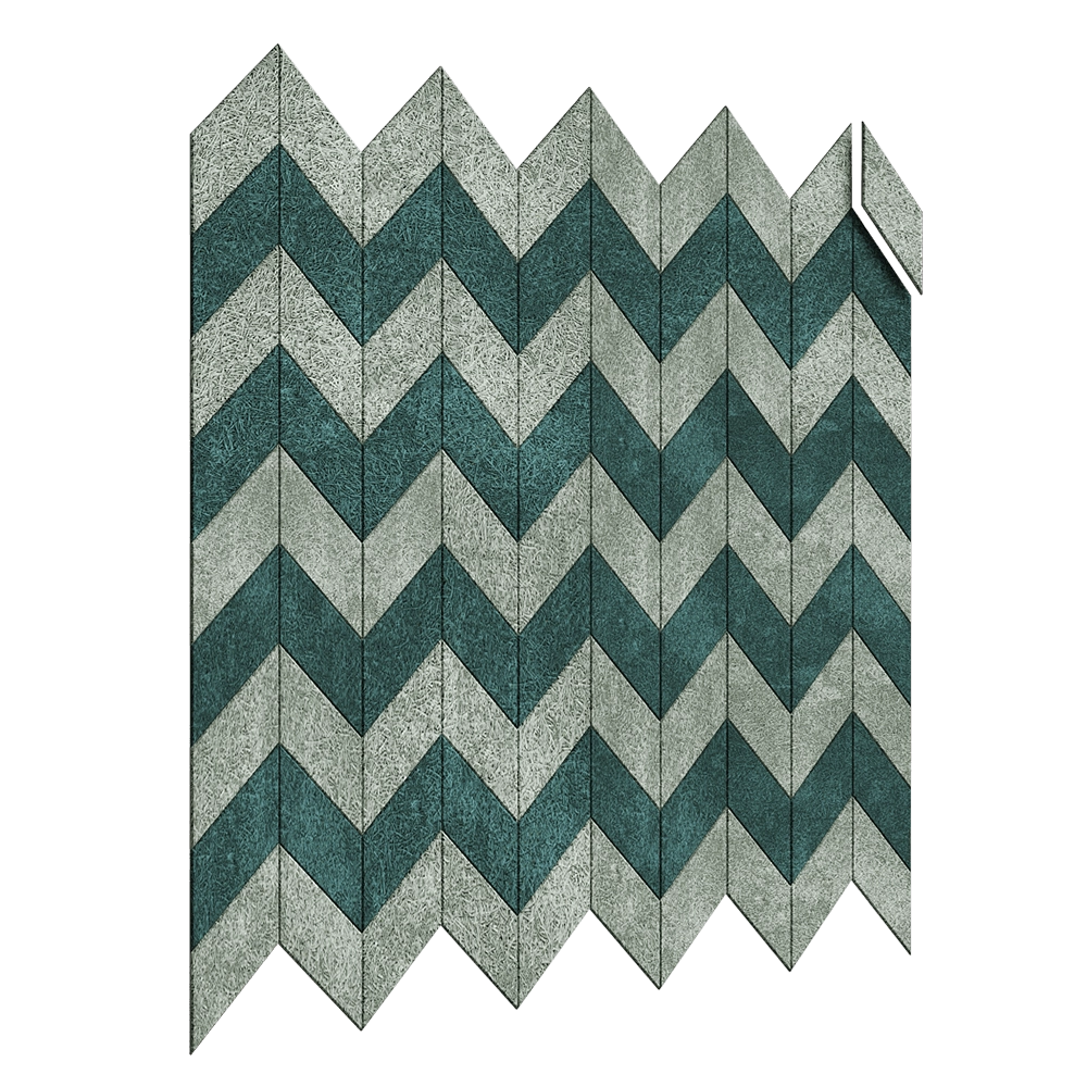 BAUX – Acoustic panel Wood Wool Parallelogram Large 3D Model