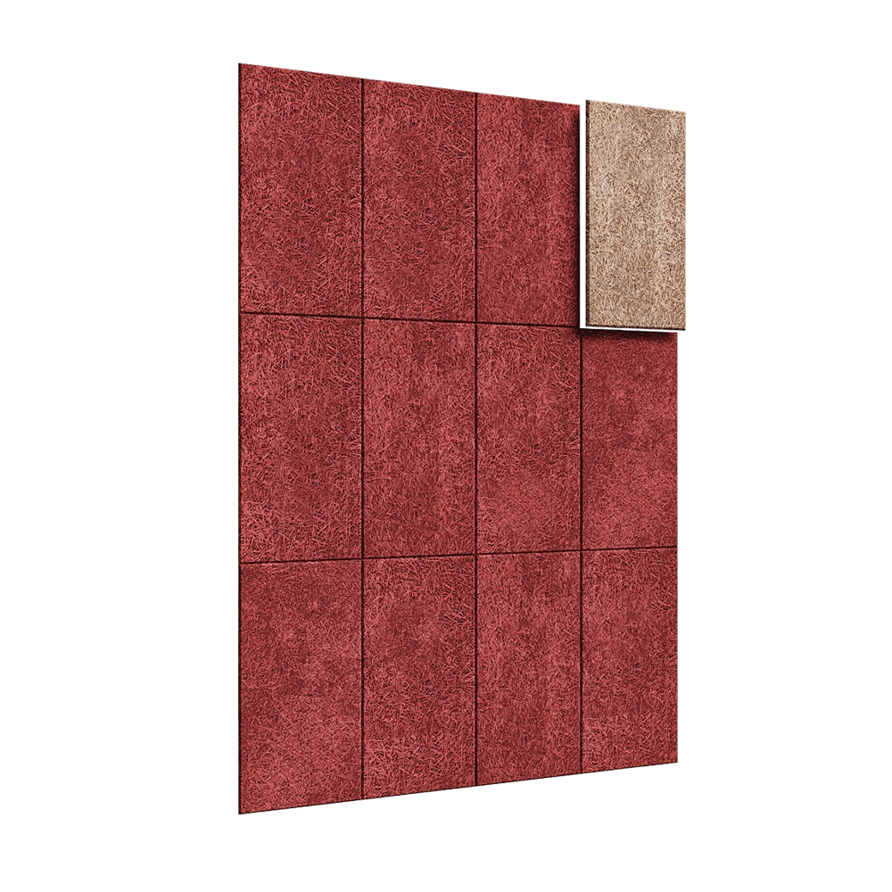 BAUX – Acoustic panel Wood Wool Rectangle Large 3D Model
