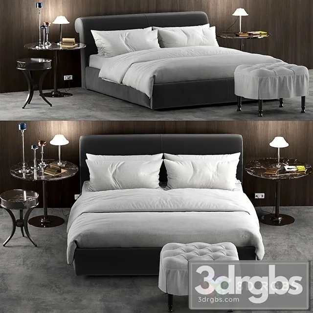 Baxter Alfred Soft Bed 3D Model Download Baxter Alfred Soft Bed 3D Model Download