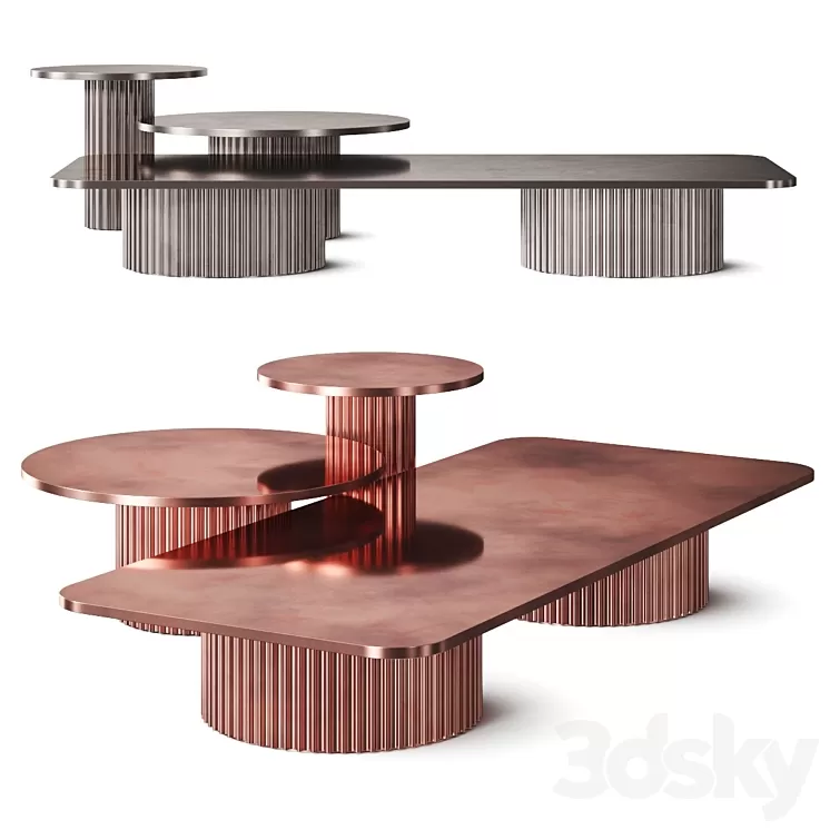 Baxter Allure Coffee Tables 3D Model Free Download