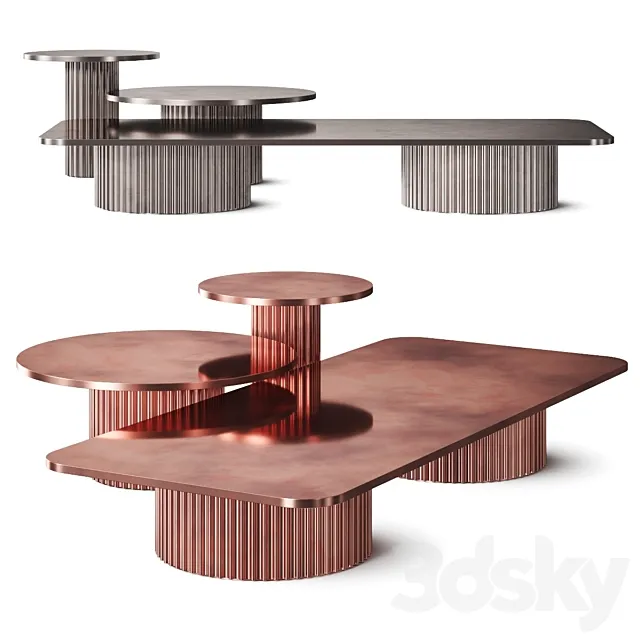 Baxter Allure Coffee Tables 3DModel
