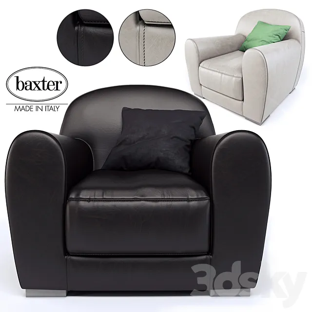 Baxter Amburgo Armchair 3DModel