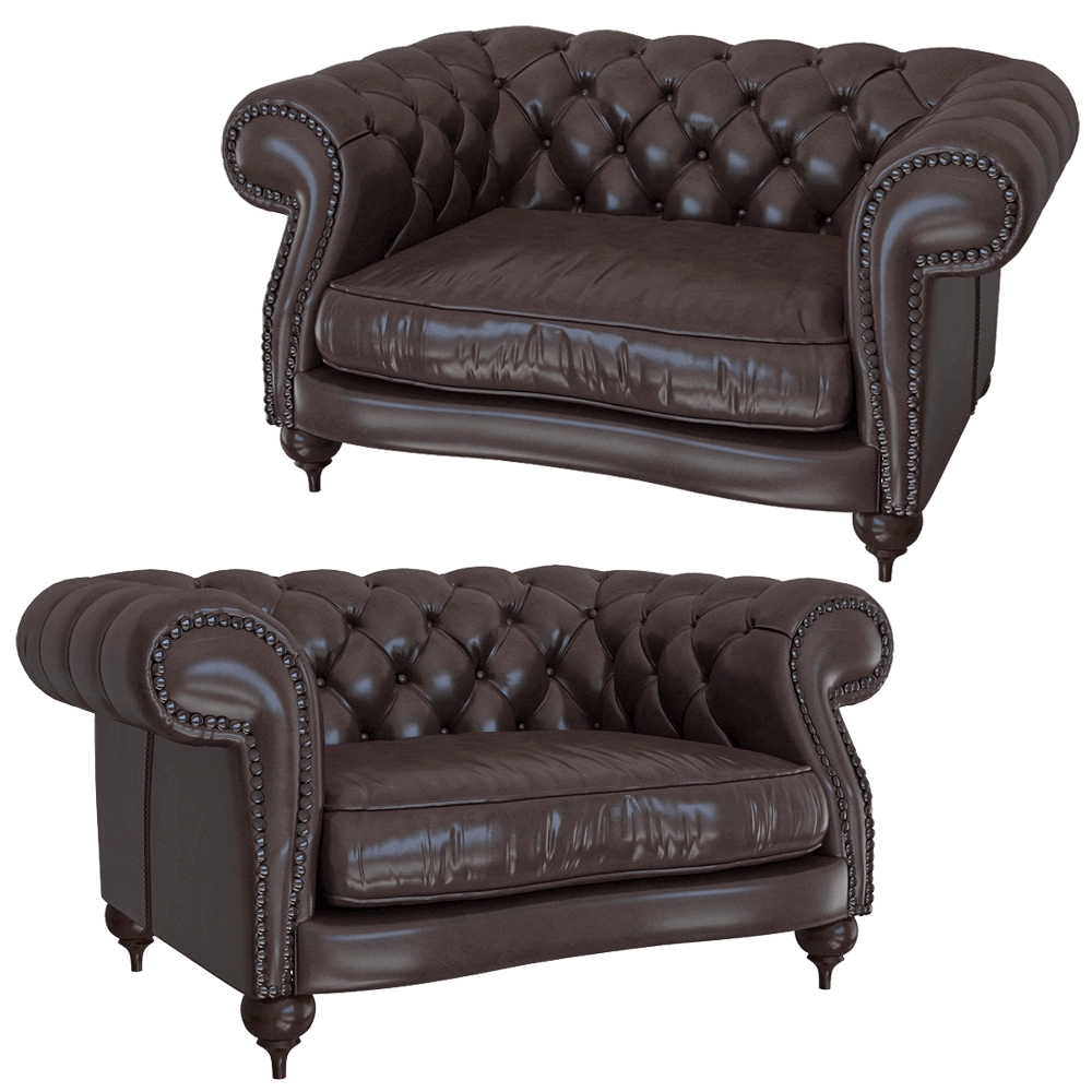 BAXTER – Armchair Diana Chester 3D Model BAXTER – Armchair Diana Chester 3D Model
