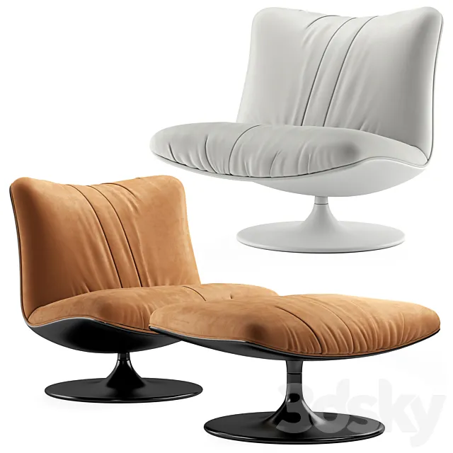 Baxter armchair Marilyn 3D Model Baxter armchair Marilyn 3D Model
