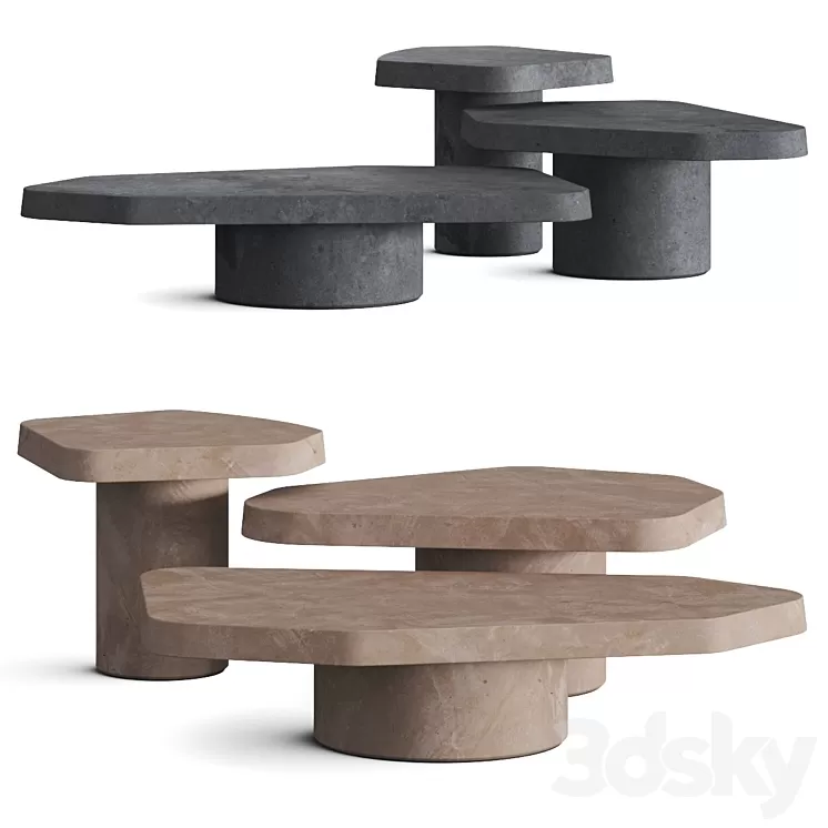 Baxter Bao Coffee Tables 3D Model - 3DSKY Decor Helper