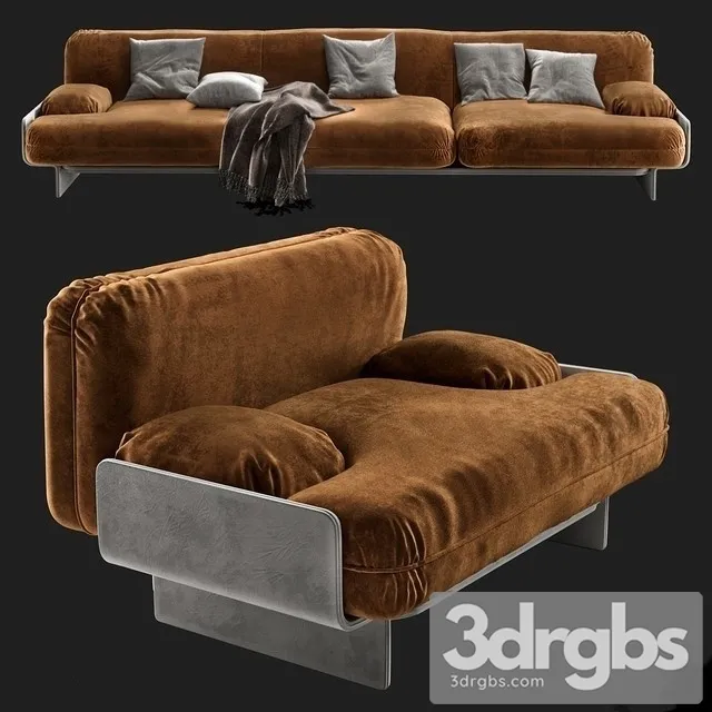 Baxter Bardot Sofa 3D Model Download Baxter Bardot Sofa 3D Model Download