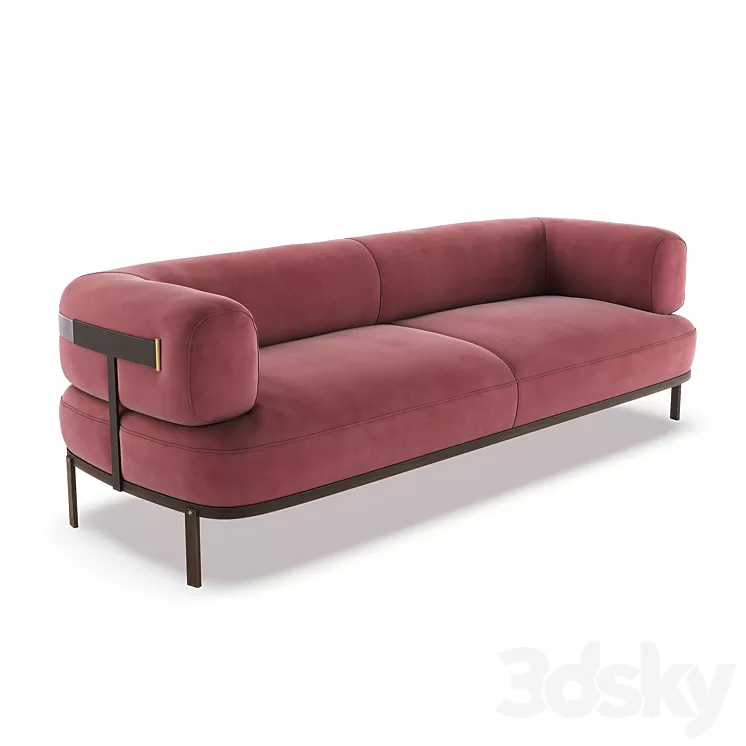 Baxter belt sofa 3D Model