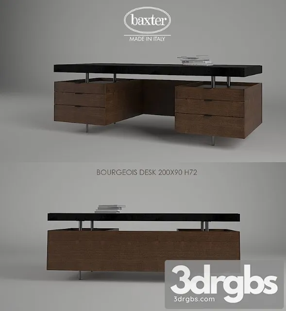 Baxter Bourgeois Desk 3D Model Download