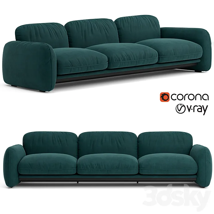 Baxter Brigitte sofa 3D Model Free Download