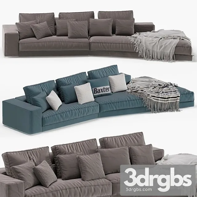 Baxter Budapest Soft Sofa 3D Model Download Baxter Budapest Soft Sofa 3D Model Download