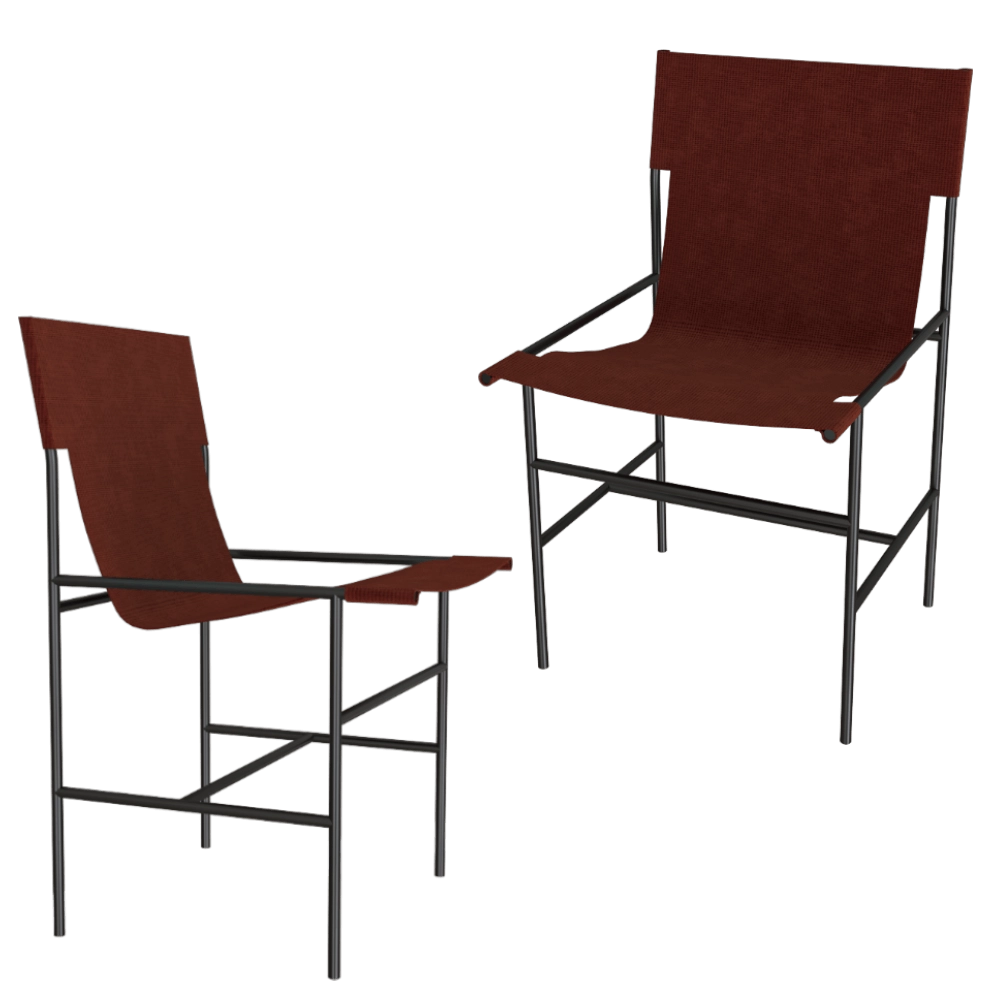 BAXTER – Chair Leggia open air 3D Model